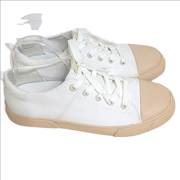 Vionic white and tan 🐫 8.5 sneakers 👟 tennis shoes arch support orthopedic - Picture 5 of 12
